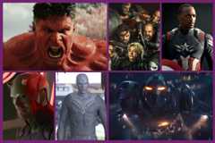 Photos, stills, and artwork from upcoming Marvel Studios movies and TV shows, including Captain America: Brave New World, Daredevil: Born Again, Vision Quest, Ironheart, and Thunderbolts*.